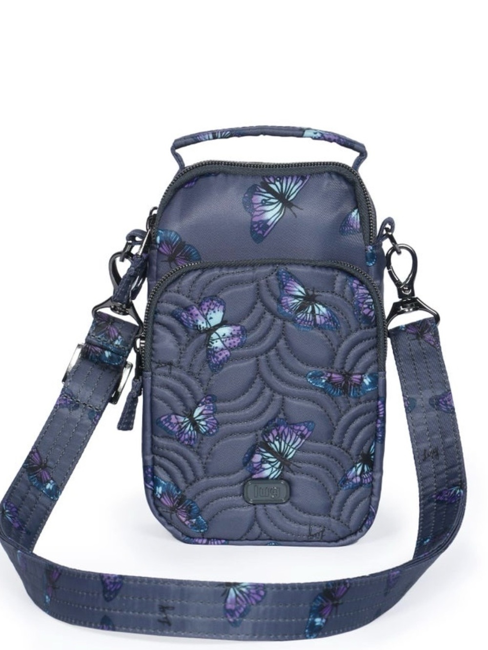 Lug Skeeter Mini Crossbody Bag. Butterfly Grey. NWOT